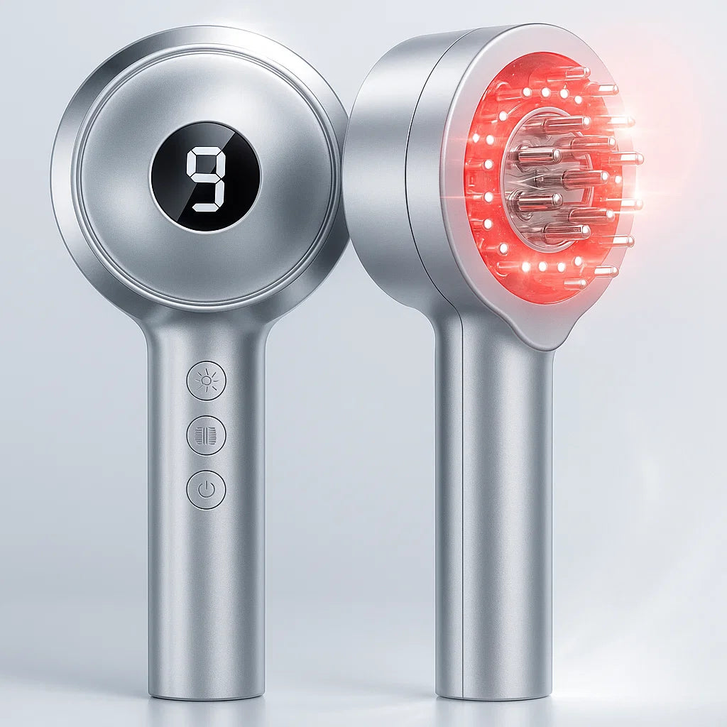 Hair Nova™ – Brosse Anti-Chute LED & Massage
